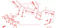 GUIDON   TE DE FOURCHE (1) pour Honda STEED 400 VLX With speed warning light · Taylor bar handle de 1997