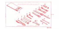 OUTIL pour Honda STEED 400 VLX With speed warning light · Taylor bar handle de 1997