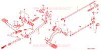 PEDALE pour Honda SHADOW 400 SLASHER 3J de 2001