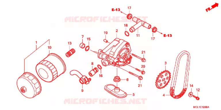 POMPE A HUILE Honda MOTO 400 SHADOW 2002  NV400DC2