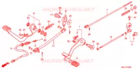 PEDALE pour Honda SHADOW 400 SLASHER de 2005