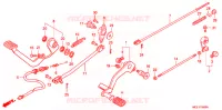 PEDALE pour Honda SHADOW 400 SLASHER BLACK de 2007