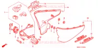 COUVERCLES LATERAUX pour Honda STEED 600 VLX Taylor bar handle with speed warning light de 1994