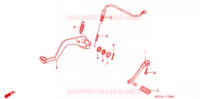 PEDALE pour Honda NX4 FALCON 400 de 2008