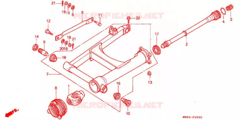BRAS OSCILLANT Honda MOTO 800 PC800 1989  PC800K
