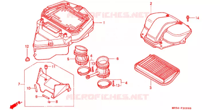FILTRE A AIR Honda MOTO 800 PC800 1990  PC800L