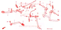 PEDALE pour Honda PACIFIC COAST 800 de 1990