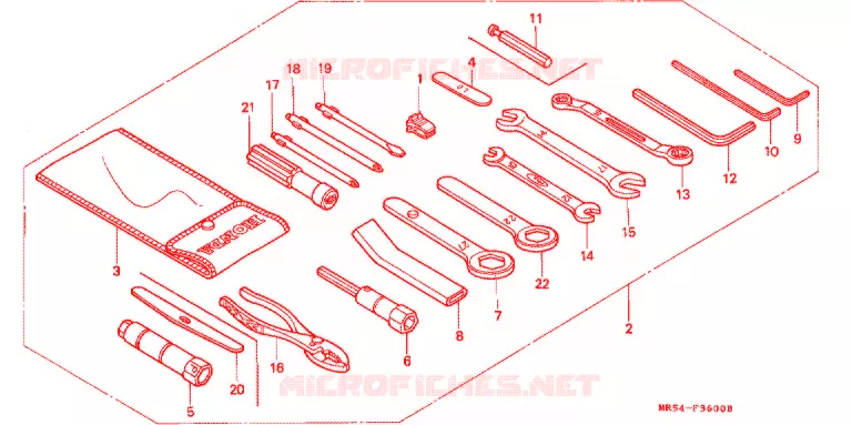 OUTIL Honda MOTO 800 PC800 1990  PC800L