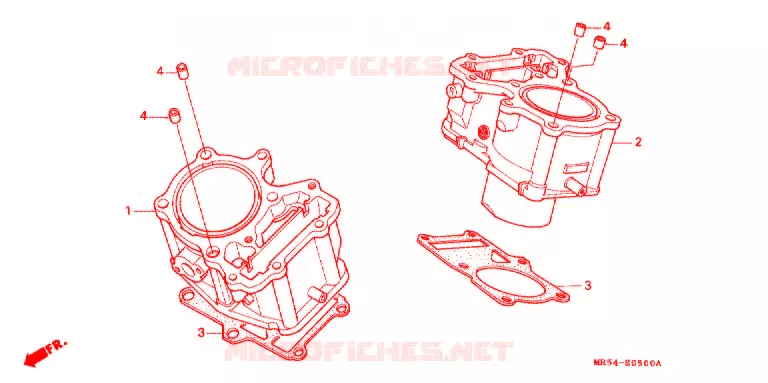 CYLINDRE Honda MOTO 800 PC800 1994  PC800R