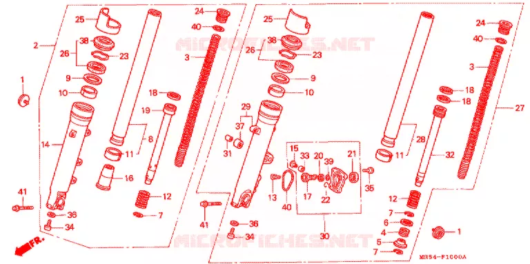 FOURCHE Honda MOTO 800 PC800 1994  PC800R