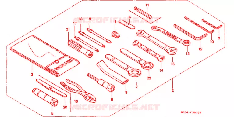 OUTIL Honda MOTO 800 PC800 1994  PC800R