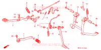 PEDALE pour Honda PACIFIC COAST 800 de 1995
