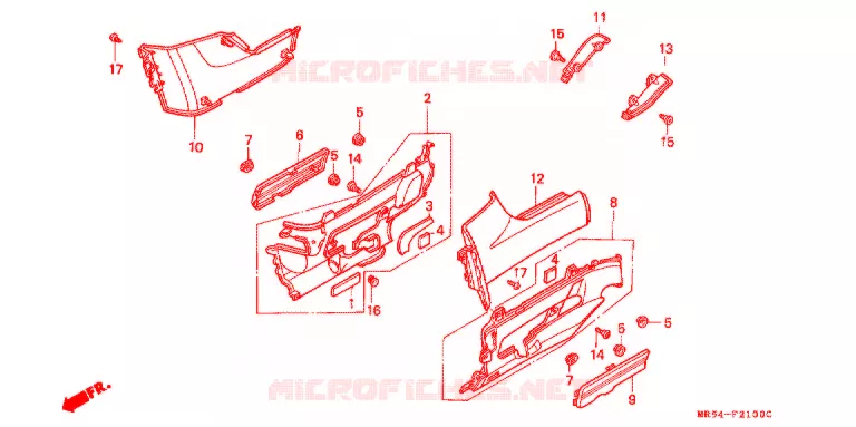 COUVERCLES LATERAUX Honda MOTO 800 PC800 1995  PC800S