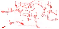 PEDALE pour Honda PACIFIC COAST 800 de 1997