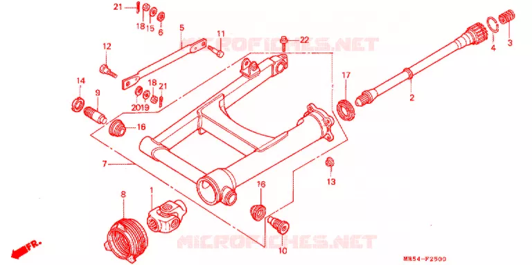 BRAS OSCILLANT Honda MOTO 800 PC800 1997  PC800V
