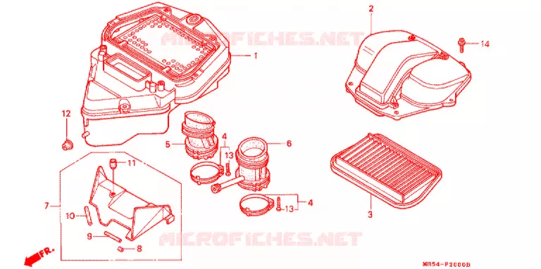 FILTRE A AIR Honda MOTO 800 PC800 1998  PC800W