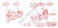 ETIQUETTE DE PRECAUTIONS pour Honda BIG RUCKUS 250 de 2006