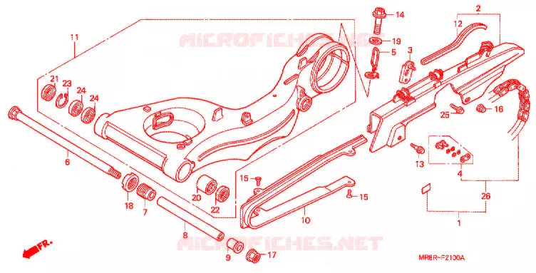 BRAS OSCILLANT Honda MOTO 400 RVF 1995  RVF400RR