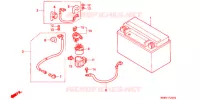 BATTERIE pour Honda RVF 400 de 1996
