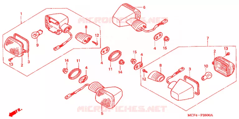 CLIGNOTANT Honda MOTO 1000 RC 2001  RVT1000R1