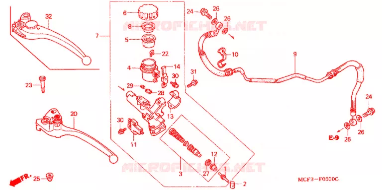 MAITRE-CYLINDRE Honda MOTO 1000 RC 2001  RVT1000R1