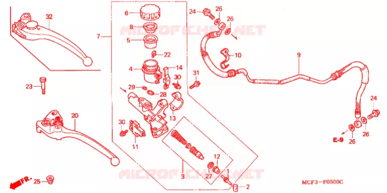 MAITRE-CYLINDRE Honda MOTO 1000 RC 2001  RVT1000R1