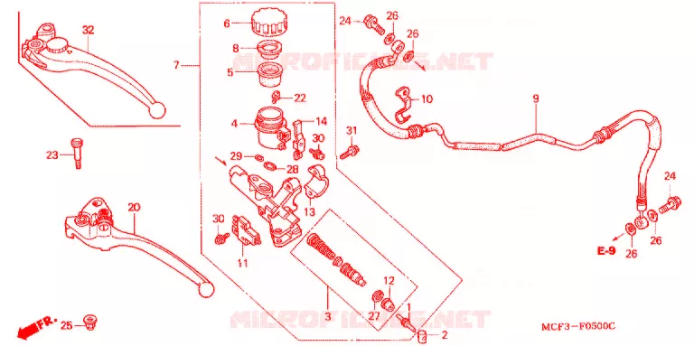 MAITRE-CYLINDRE Honda MOTO 1000 RC 2002  RVT1000R2
