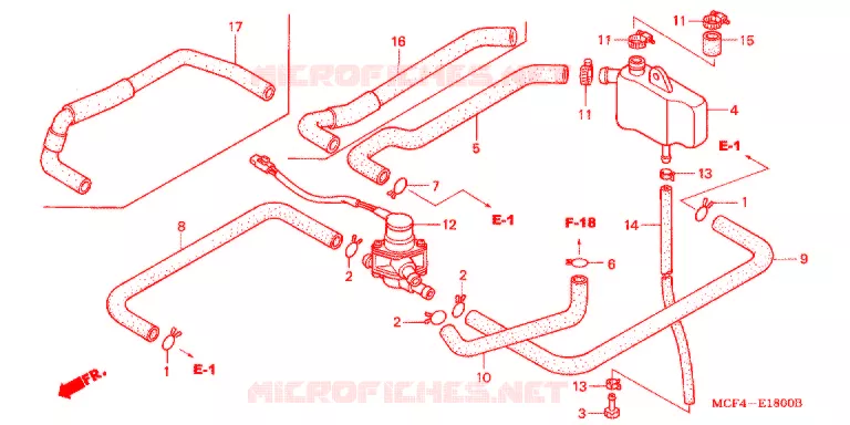 COMMANDE INJECTION D'AIR SOUPAPE Honda MOTO 1000 RC 2002  RVT1000R2