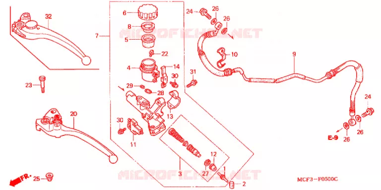 MAITRE-CYLINDRE Honda MOTO 1000 RC 2003  RVT1000R3