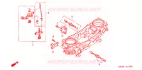 CORPS DE PAPILLON ('02 '05) (PIECES CONSTITUTIVES) pour Honda RVT 1000 R RC51 de 2005