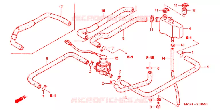 COMMANDE INJECTION D'AIR SOUPAPE Honda MOTO 1000 RC 2000  RVT1000RY