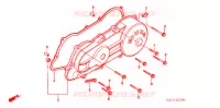 COUVERCLE GAUCHE pour Honda SA 50 ELITE LX de 1988