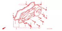 COUVERCLE GAUCHE pour Honda SA 50 ELITE LX de 1990