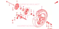 ROUE AVANT pour Honda SA 50 ELITE S de 1999