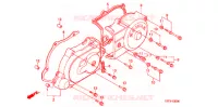 COUVERCLE GAUCHE pour Honda SA 50 ELITE S de 2000