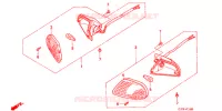 CLIGNOTANT AVANT pour Honda SA 50 ELITE SR de 1999