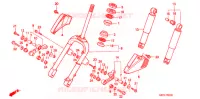 FOURCHE pour Honda SA 50 ELITE SR de 1999