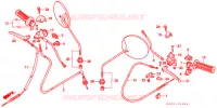 COMMODOS   POIGNEES pour Honda SB 50 ELITE E de 1990