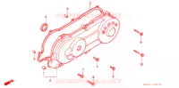 COUVERCLE GAUCHE pour Honda SB 50 ELITE E de 1990