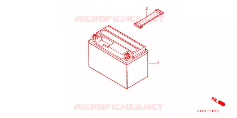 BATTERIE Honda SCOOTER 100 SPACY 2003  SCR100WH3