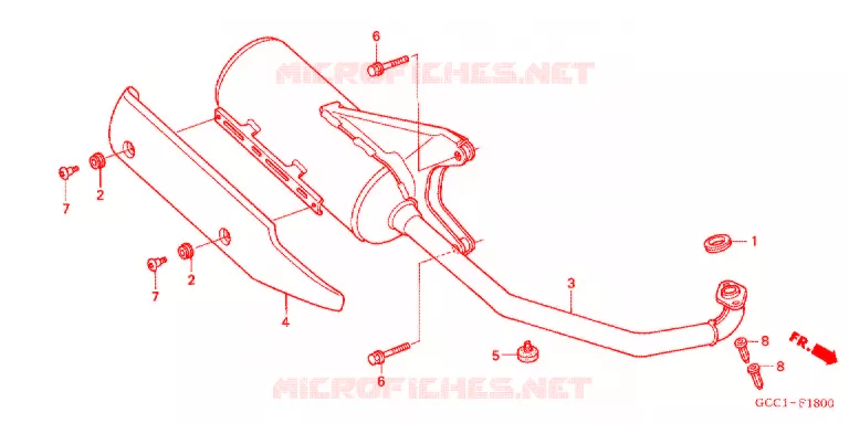 SILENCIEUX D'ECHAPPEMENT Honda SCOOTER 100 SPACY 2005  SCR100WH3