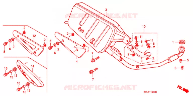 SILENCIEUX D'ECHAPPEMENT (SCV100CM2,5/SCV1109,B,D) Honda SCOOTER 100 ACTIVA 2003  SCV100CM2