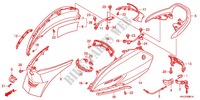 CARENAGE ARRIERE (SCV1109,B,D,E) pour Honda SCV 110 ACTIVA de 2009