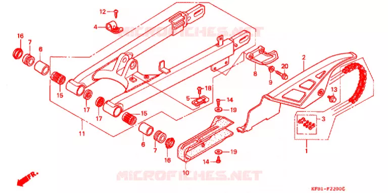 BRAS OSCILLANT Honda MOTO 230 SL 2003  SL2301