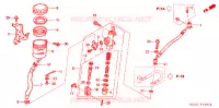 MAITRE CYLINDRE DE FREIN ARRIERE (ST1300) pour Honda PAN EUROPEAN ST 1300 de 2004