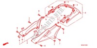 COUVERCLES LATERAUX   ARRIERES pour Honda ST 1300 ABS de 2005