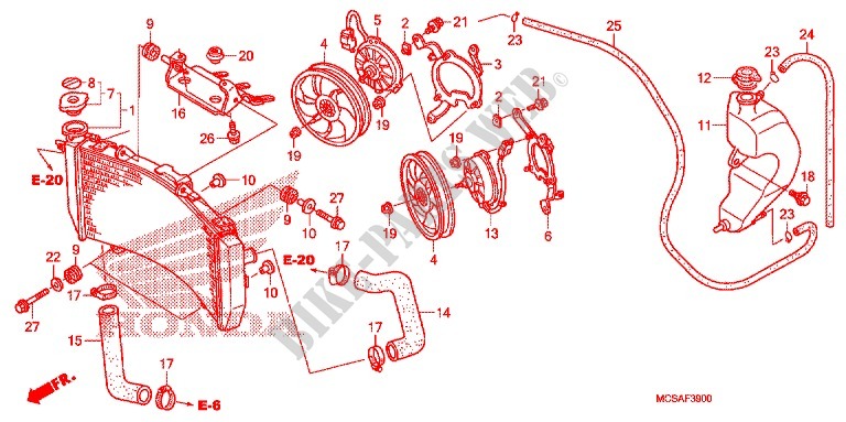 RADIATEUR pour Honda ST 1300 ABS de 2010