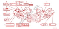 ETIQUETTE DE PRECAUTIONS pour Honda ST 1300 ABS de 2012