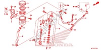 MAITRE CYLINDRE DE FREIN ARRIERE pour Honda ST 1300 ABS de 2012