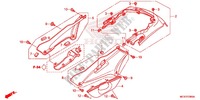 COUVERCLES LATERAUX   ARRIERES pour Honda ST 1300 ABS de 2017